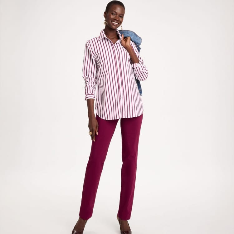 Polished Slim-Leg Trousers