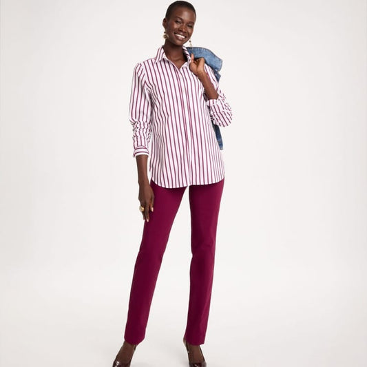 Polished Slim-Leg Trousers