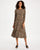 Leopard Print A-Line Midi Dress